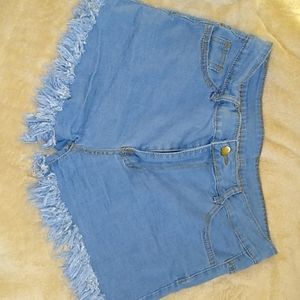 Light blue denim Shorts